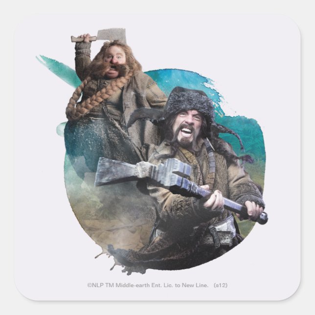 Bombur and Bofur Square Sticker (Front)