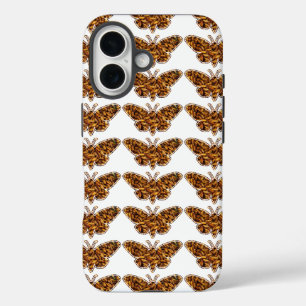 Bombyx Mori Silk Moth Life Cycle Silhouette iPhone 16 Case