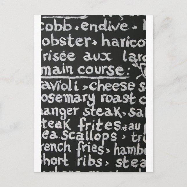 Bon Apetit Postcard (Front)
