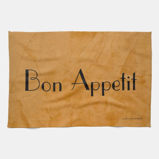 Bon Appetit 2.0 Tuscan Orange Kitchen Towel (Horizontal)