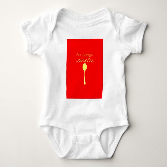 Bon appetit, Amelie Baby Bodysuit (Front)