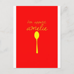 Bon appetit, Amelie Postcard