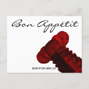 Bon Appétit Maine Lobster Tail Recipe Card