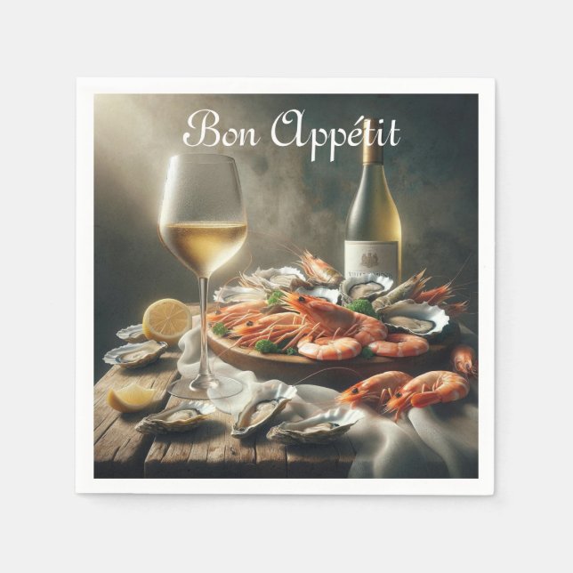  Bon Appétit  Paper Party Napkins  (Front)
