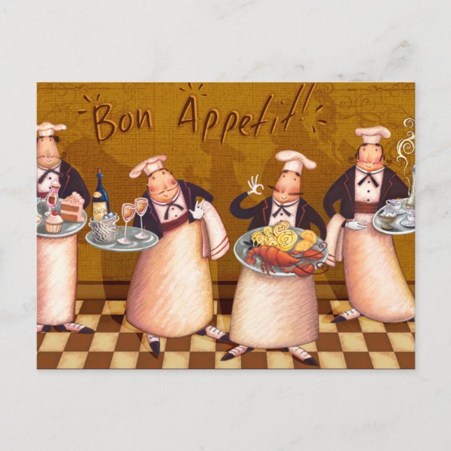 Bon Appétit Postcard (Front)