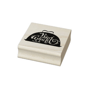 Bon Appetit Rubber Stamp