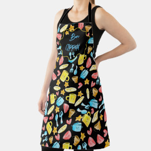 Bon Appétit with kitchenware Apron