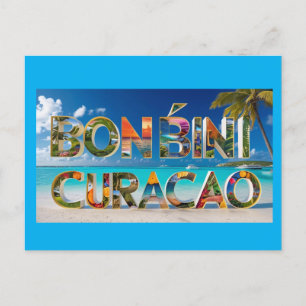 Bon bini curacao postcard