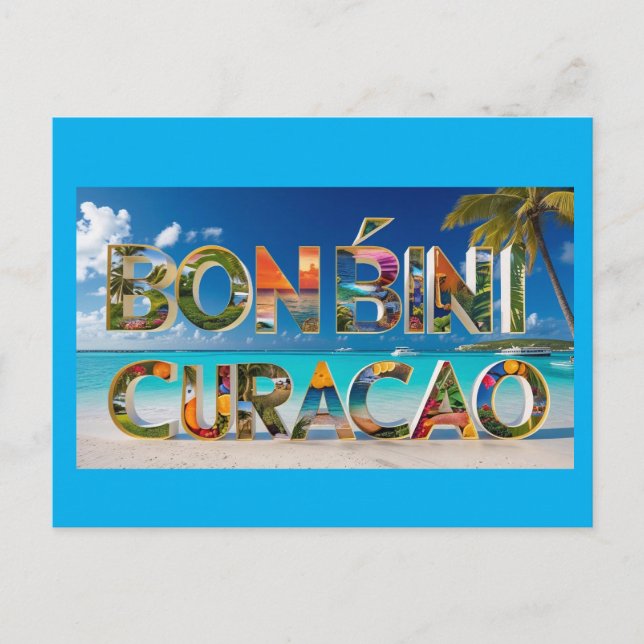 Bon bini curacao postcard (Front)