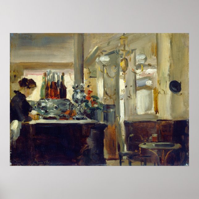 Bon Bock Café - Edouard Manet Fine Art Poster (Front)