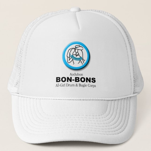 Bon-Bon Cap in White with logo (Front)