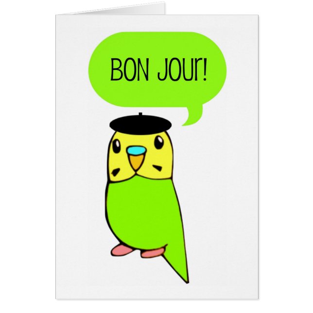 Bon Jour! Cards (Front)
