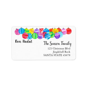 Bon Nadal Catalan Christmas label