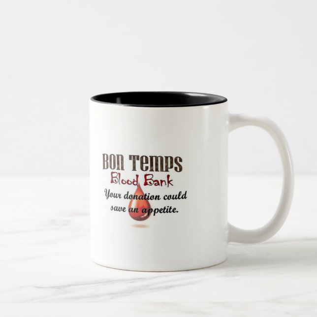Bon Temps Blood Bank Two-Tone Coffee Mug (Right)