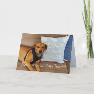 "Bon Voyage and Safe Travels" Greeting Card