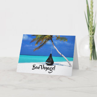 Bon Voyage Beach Holiday Card