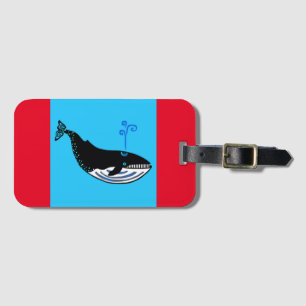 Bon Voyage - Blue WHALE - Nature - Ecology Luggage Tag