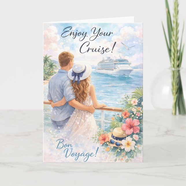 Bon Voyage Card – Enjoy Your Cruise Card (Front)