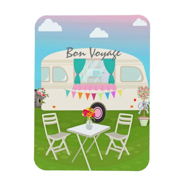 Bon Voyage Card Magnet (Vertical)