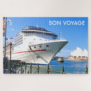 Bon voyage: Cruise Ship in port Jigsaw Puzzle