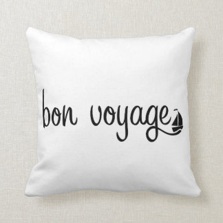 BON VOYAGE customise background colour Cushion