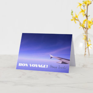 Bon Voyage Happy Travel Wishes Card