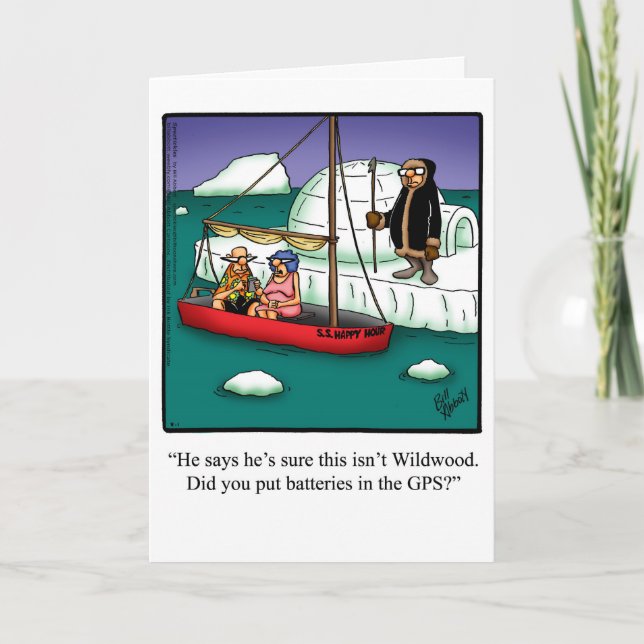 Bon Voyage Humour Greeting Card "Spectickles" (Front)