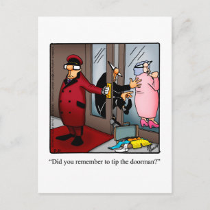 Bon Voyage Humour Postcard