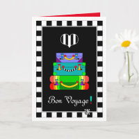 Bon Voyage Luggage greeting card