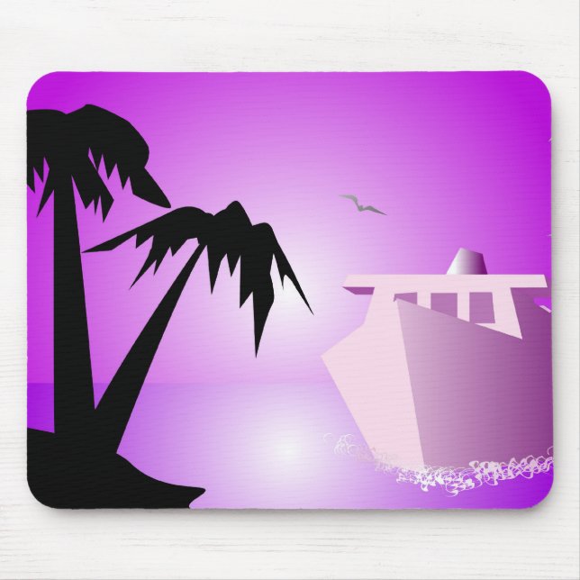 Bon Voyage Mouse Pad (Front)