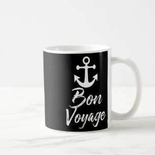 Bon Voyage Nautical Anchor Cruise Ship Graphic For Coffee Mug