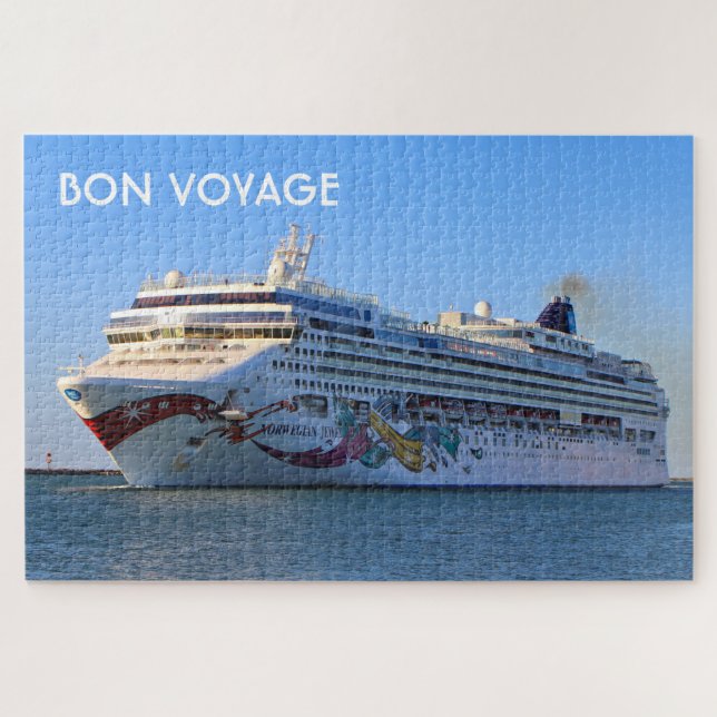 Bon Voyage: Norwegian Jewel cruise ship Jigsaw Puzzle (Horizontal)