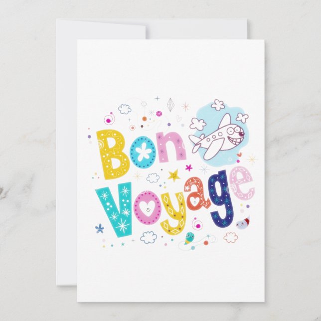 ***BON VOYAGE*** PARTY INVITATION (Front)