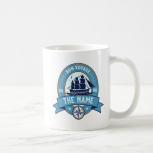 Bon voyage personalised coffee mug