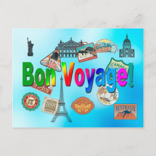 Bon voyage postcard