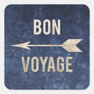 Bon Voyage Square Sticker
