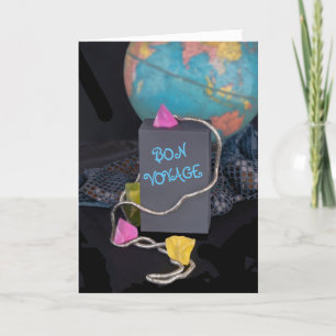 Bon Voyage trip travel vacation cruise  Holiday Card
