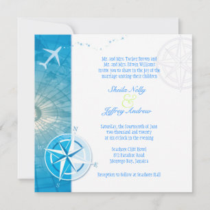 Bon Voyage Unique Wedding Abroad Invitation