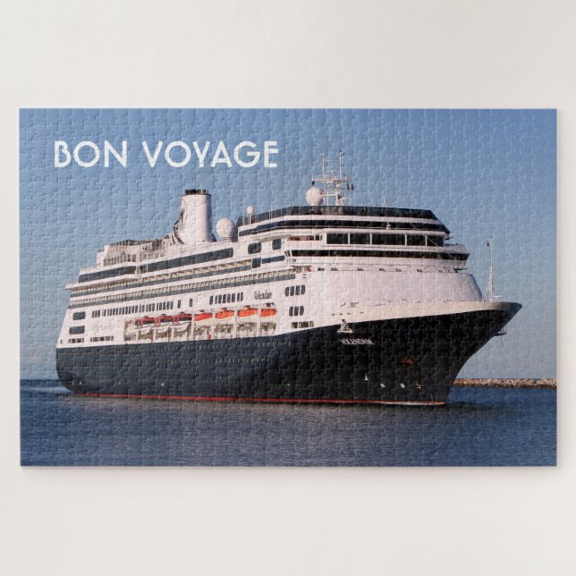 Bon voyage: Volendam cruise ship Jigsaw Puzzle (Horizontal)