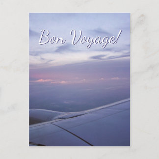 Bon Voyage Window Seat Postcard - Customised