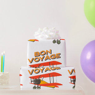 Bon Voyage  Wrapping Paper