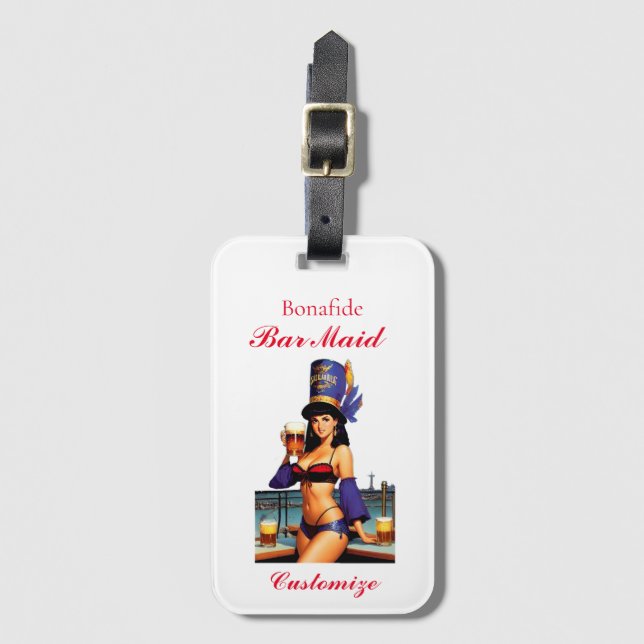 Bonafide Bar Maid Thunder_Cove  Luggage Tag (Front Vertical)