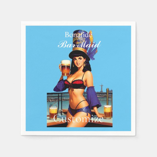 Bonafide Bar Maid Thunder_Cove  Napkin (Front)