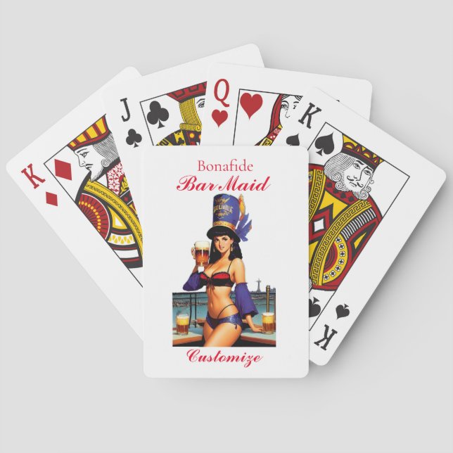 Bonafide Bar Maid Thunder_Cove  Playing Cards (Back)