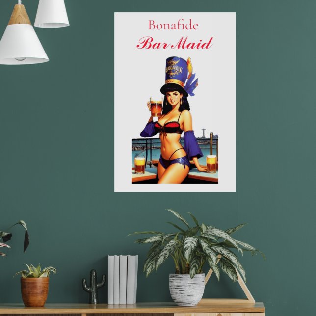 Bonafide Bar Maid Thunder_Cove  Poster (Living Room 1)