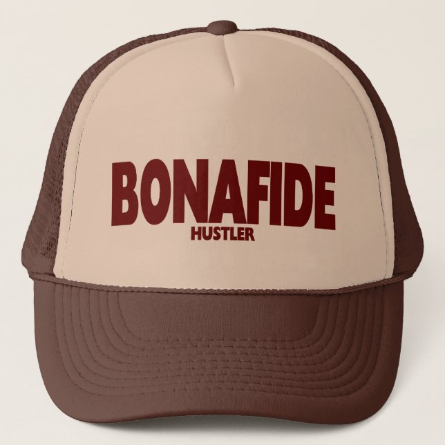BONAFIDE ..... HUSTLER TRUCKER HAT (Front)