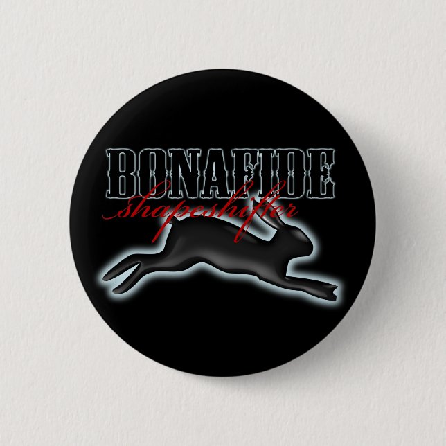 Bonafide Shapeshifter-Rabbit 6 Cm Round Badge (Front)