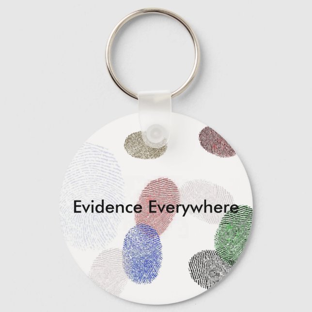 Bonafide Suspect 'Evidence Everywhere' Keychain (Front)