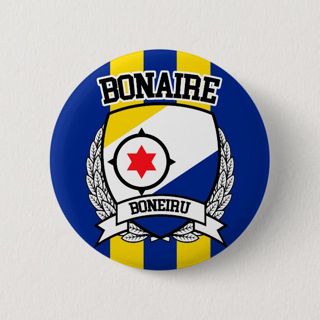 Bonaire 6 Cm Round Badge (Front)