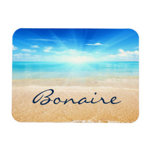 Bonaire beach sunrise magnet